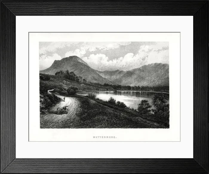 Framed Print : Buttermere, Lake District, Cumbria, 1896 Framed Print : Buttermere, Lake District, Cumbria, 1896