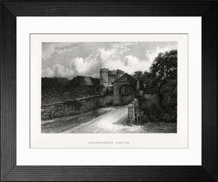 Framed Print : Carisbrooke Castle, Newport, Isle of Wight, 1896