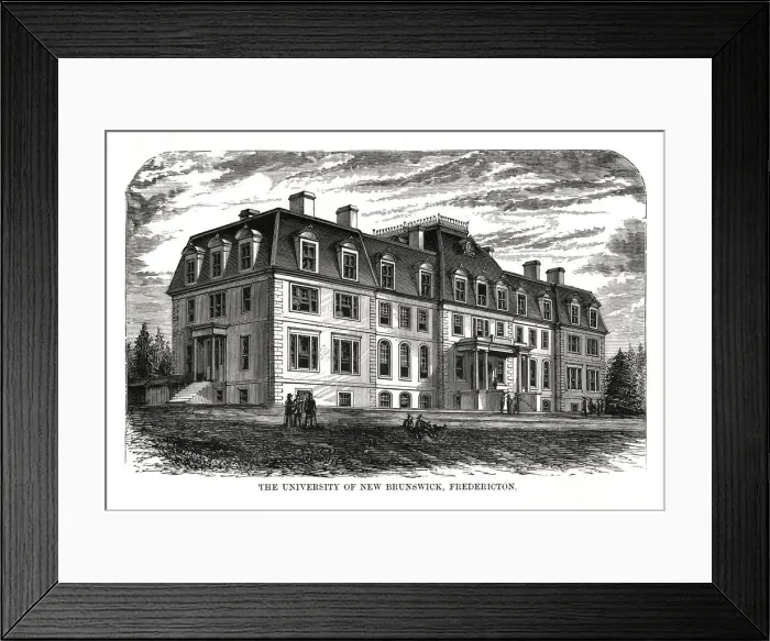 Framed Print : The University of New Brunswick, Fredericton, Canada, 19th century Framed Print : The University of New Brunswick, Fredericton, Canada, 19th century