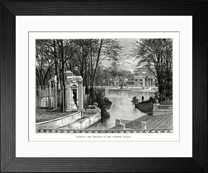 Framed Print : Warsaw - The Theatre of the Lazienki Palace, Poland, 1879. Artist: Laplante Framed Print : Warsaw - The Theatre of the Lazienki Palace, Poland, 1879. Artist: Laplante
