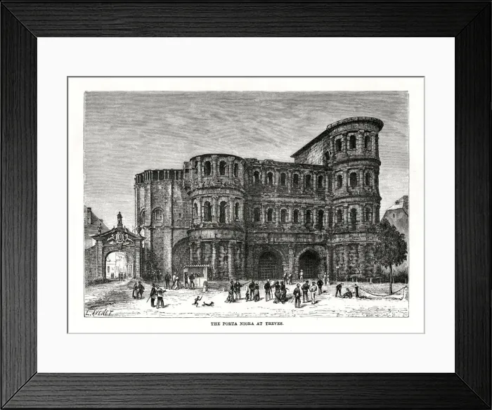 Framed Print : The Porta Nigra, Trier, Germany, 1879. Artist: L Avenet Framed Print : The Porta Nigra, Trier, Germany, 1879. Artist: L Avenet
