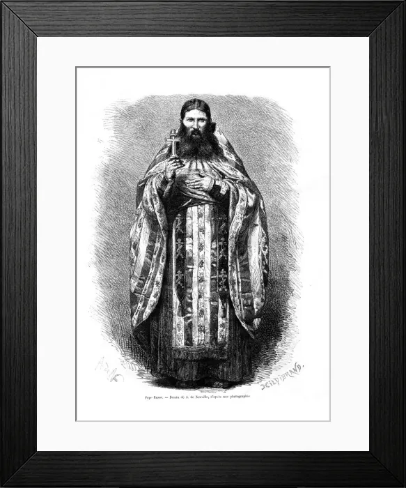 Framed Print : Russian pope, 1886. Artist: Hildibrand Framed Print : Russian pope, 1886. Artist: Hildibrand
