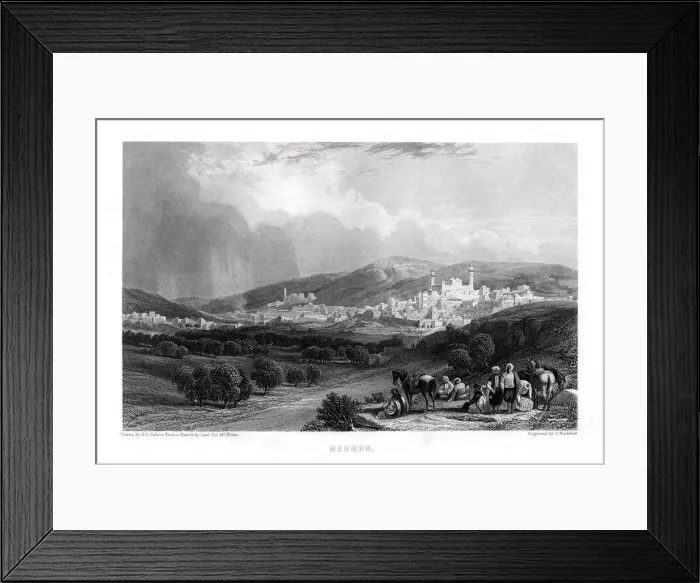 Framed Print : Hebron, 1887. Artist:s Bradshaw Framed Print : Hebron, 1887. Artist:s Bradshaw