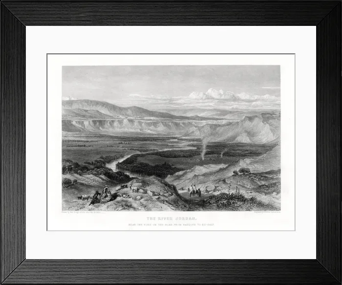 Framed Print : The River Jordan, 1887. Artist: William Richardson Framed Print : The River Jordan, 1887. Artist: William Richardson