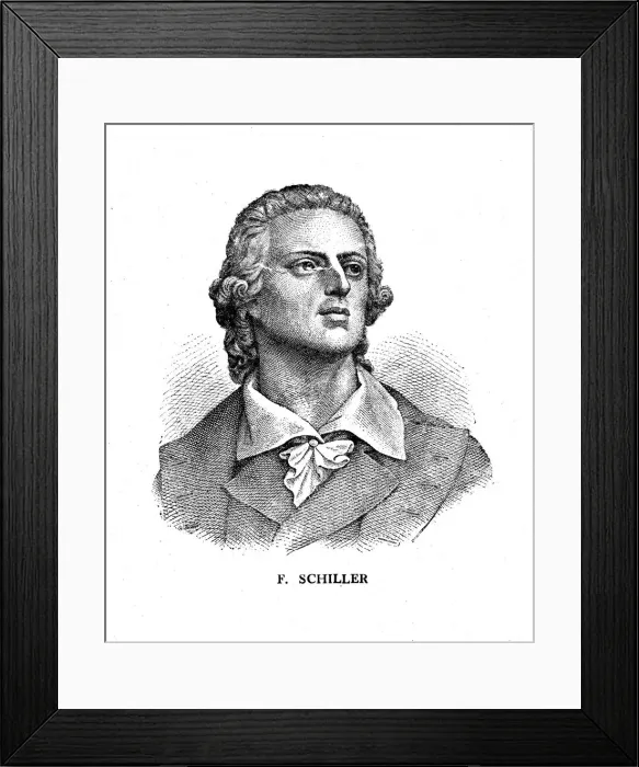 Framed Print : Friedrich Schiller, German poet, philosopher, historian, and dramatist, 19th century Framed Print : Friedrich Schiller, German poet, philosopher, historian, and dramatist, 19th century