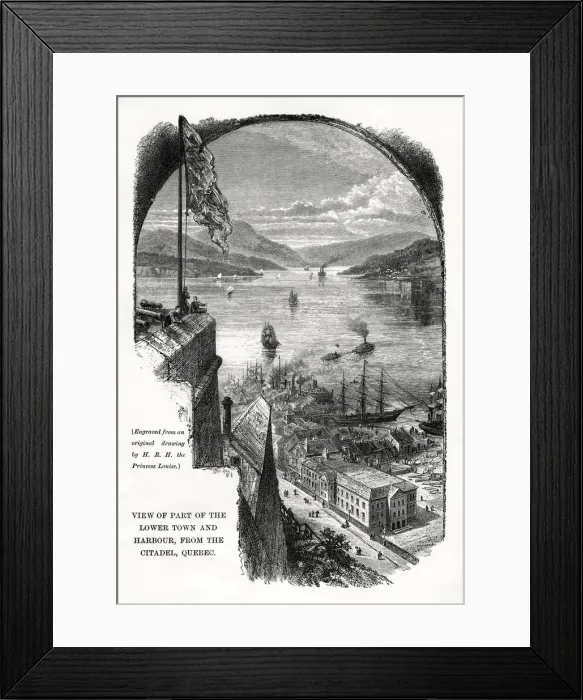 Framed Print : Quebec, Canada, late 19th century Framed Print : Quebec, Canada, late 19th century