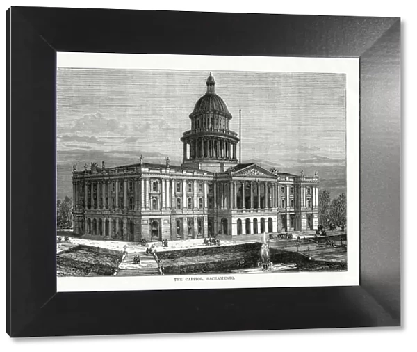 The Capitol, Sacramento, California, USA, 1877