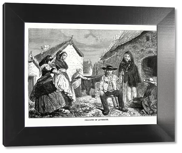 Peasants of Auvergne, France, 19th century