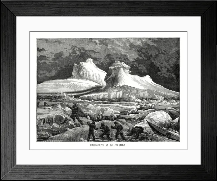 Framed Print : Breaking-up of an Ice-Field, 1877 Framed Print : Breaking-up of an Ice-Field, 1877