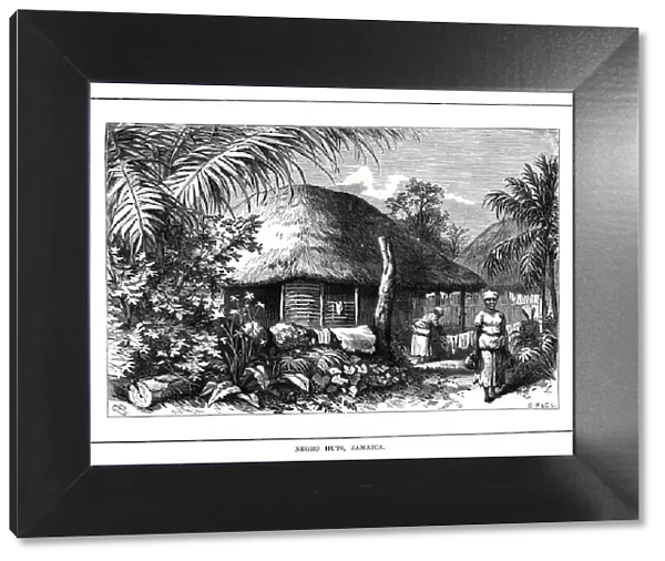 Negro Huts, Jamaica, 19th century