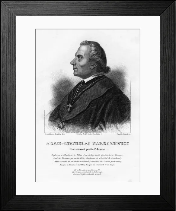 Framed Print : Adam Naruszewicz, Polish nobleman, 19th century. Artist: Camille Huard Framed Print : Adam Naruszewicz, Polish nobleman, 19th century. Artist: Camille Huard