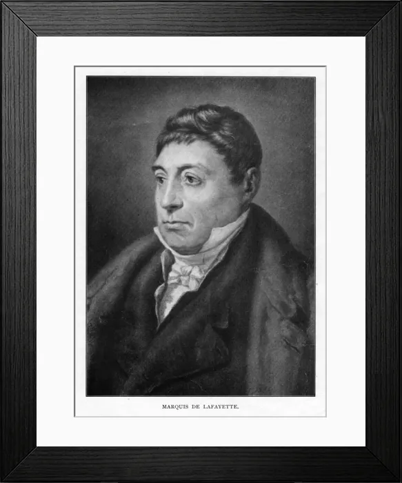 Framed Print : Gilbert du Motier, Marquis de Lafayette, French military leader and statesman, 20th century Framed Print : Gilbert du Motier, Marquis de Lafayette, French military leader and statesman, 20th century