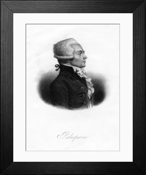Framed Print : Maximilien Robespierre, one of the leaders of the French Revolution, 1845. Artist: Freeman Framed Print : Maximilien Robespierre, one of the leaders of the French Revolution, 1845. Artist: Freeman