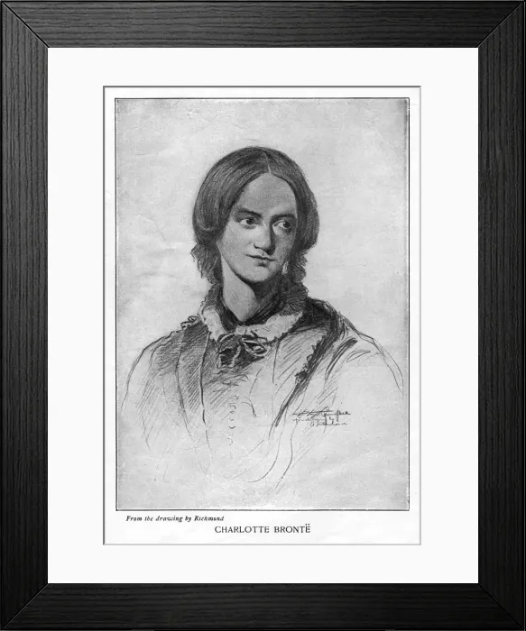 Framed Print : Charlotte Bronte, English novelist, 1906 Framed Print : Charlotte Bronte, English novelist, 1906