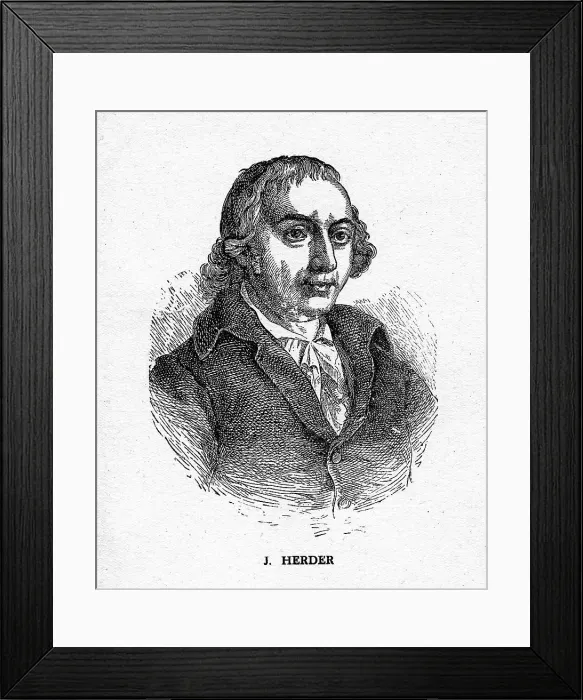 Framed Print : Johann Gottfried von Herder, German poet, critic, theologian, and philosopher, 19th century Framed Print : Johann Gottfried von Herder, German poet, critic, theologian, and philosopher, 19th century
