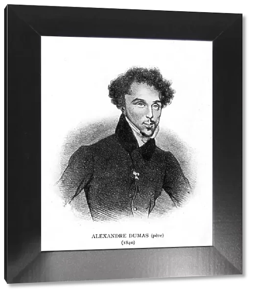 Alexandre Dumas the Elder, French novelist and playwright, 1840
