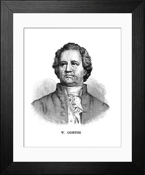 Framed Print : Johann Wolfgang von Goethe, German poet, dramatist and scientist, 19th century Framed Print : Johann Wolfgang von Goethe, German poet, dramatist and scientist, 19th century