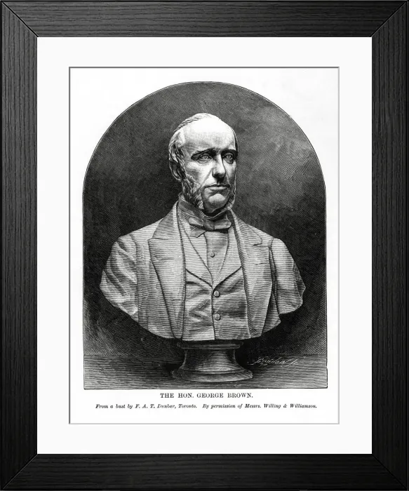 Framed Print : George Brown, Scottish-born Canadian journalist and politician, 19th century Framed Print : George Brown, Scottish-born Canadian journalist and politician, 19th century