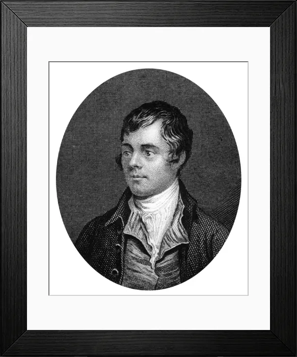 Framed Print : Robert Burns, Scottish poet, 1877 Framed Print : Robert Burns, Scottish poet, 1877