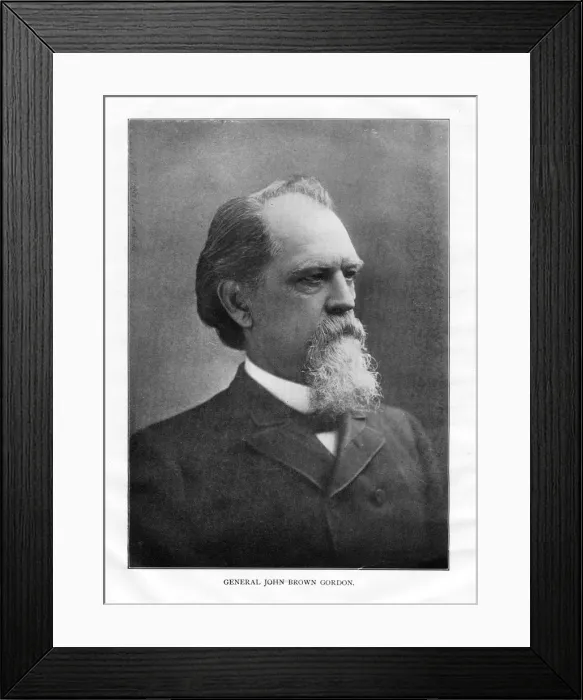 Framed Print : John Brown Gordon, American soldier, late 19th century Framed Print : John Brown Gordon, American soldier, late 19th century
