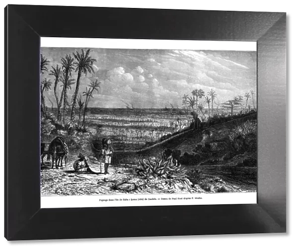 Landscape in the island of Cuba, 1859. Artist: Paul Huet