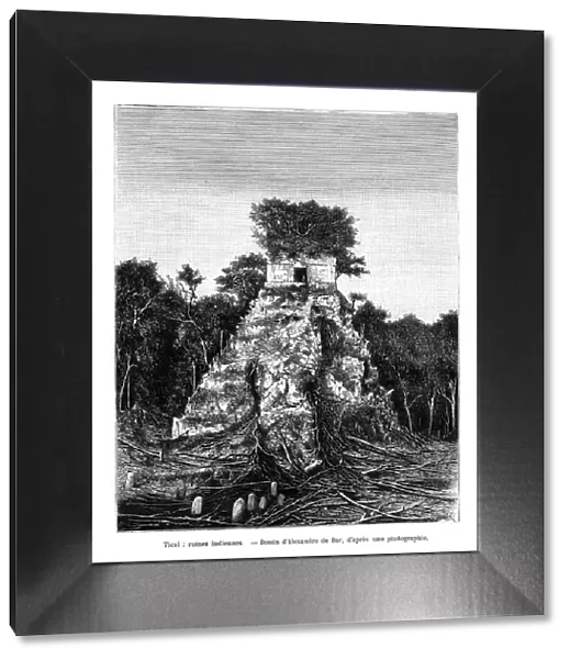 Mayan ruins, Tikal, Guatemala, 19th century. Artist: Alexandre de Bar