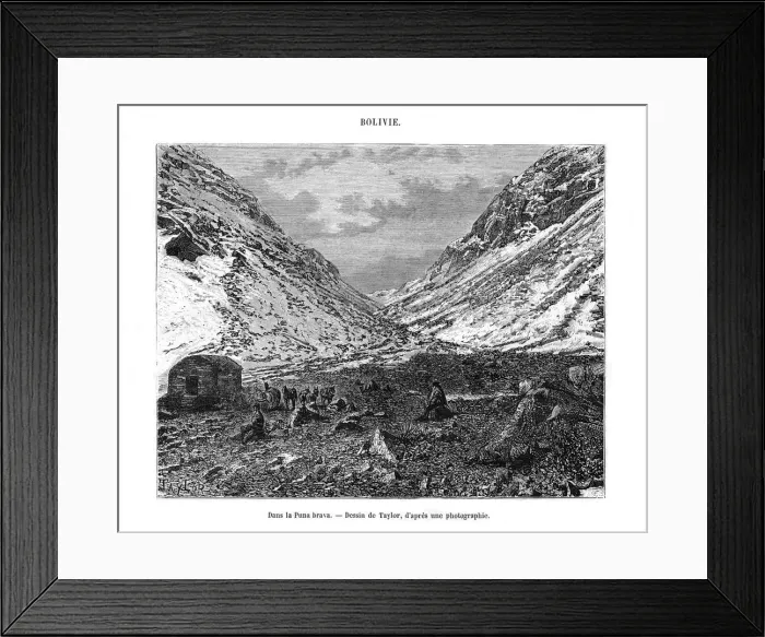 Framed Print : Altiplano or Puna, Bolivia, 19th century. Artist: T Taylor Framed Print : Altiplano or Puna, Bolivia, 19th century. Artist: T Taylor