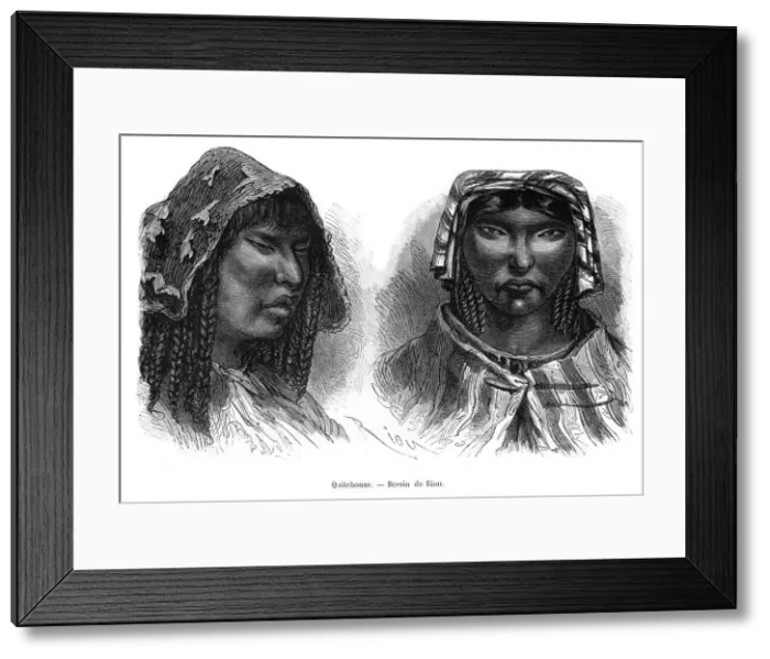 Framed Print : Quichua Indians, South America, 19th century. Artist: Edouard Riou