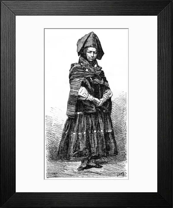 Framed Print : Aymara Indian, La Paz, Bolivia, 19th century. Artist: Lancelot Framed Print : Aymara Indian, La Paz, Bolivia, 19th century. Artist: Lancelot