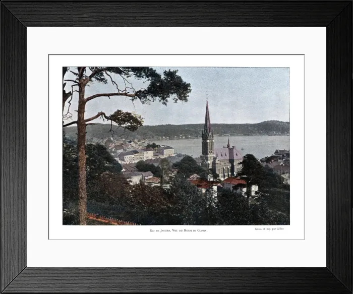 Framed Print : Rio de Janeiro, Brazil, 19th century. Artist: Gillot Framed Print : Rio de Janeiro, Brazil, 19th century. Artist: Gillot