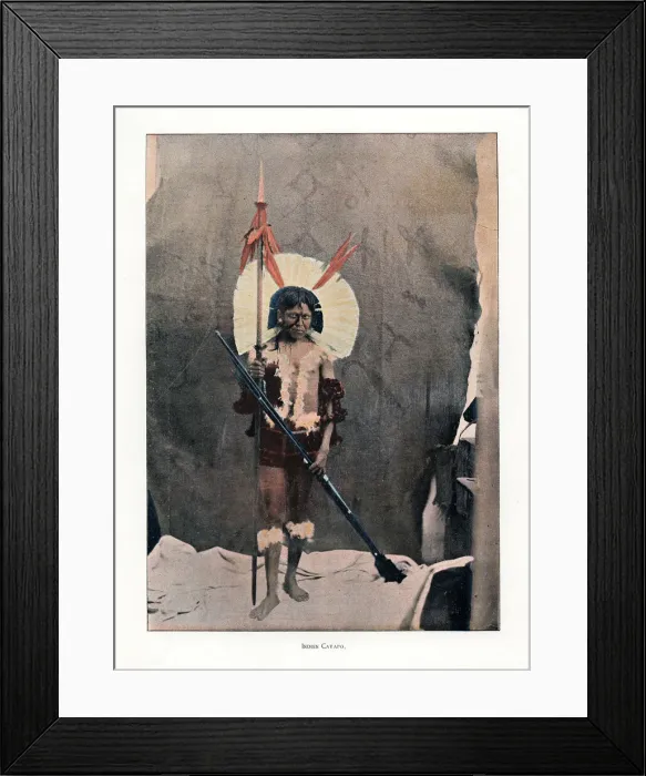 Framed Print : Kayapo Indian, 19th century Framed Print : Kayapo Indian, 19th century
