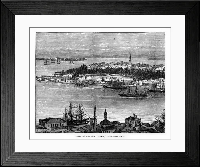 Framed Print : Seraglio Point, Constantinople, Turkey, 19th century Framed Print : Seraglio Point, Constantinople, Turkey, 19th century