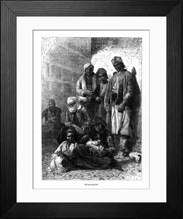 Framed Print : Bulgarians, 19th century