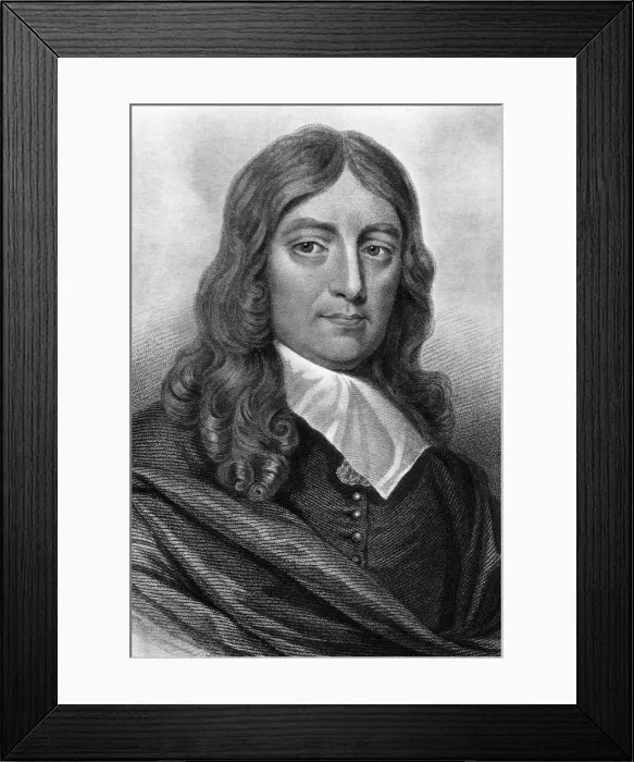 Framed Print : John Milton, English poet, (19th century) Framed Print : John Milton, English poet, (19th century)