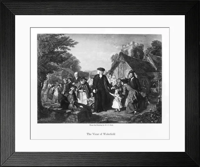 Framed Print : The Vicar of Wakefield, c1850 Framed Print : The Vicar of Wakefield, c1850