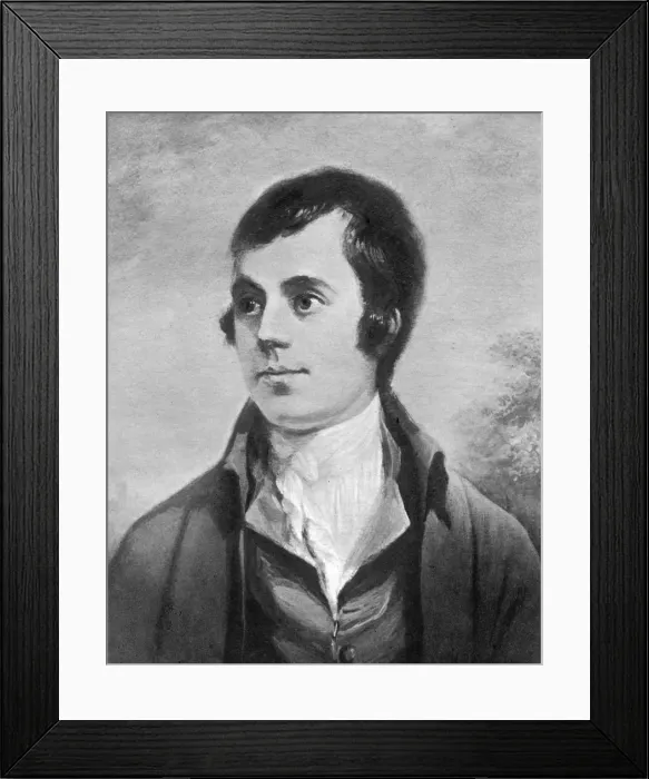 Framed Print : Robert Burns, Scottish poet, 19th century Framed Print : Robert Burns, Scottish poet, 19th century