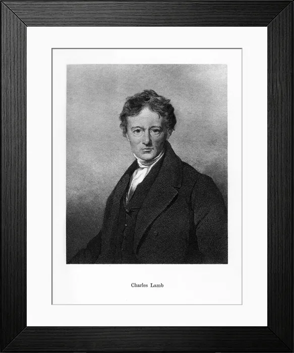 Framed Print : Charles Lamb, English essayist, 19th century Framed Print : Charles Lamb, English essayist, 19th century
