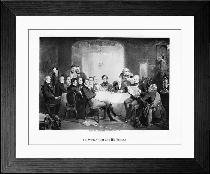 Framed Print : Sir Walter Scott and his friends, c1849 Framed Print : Sir Walter Scott and his friends, c1849