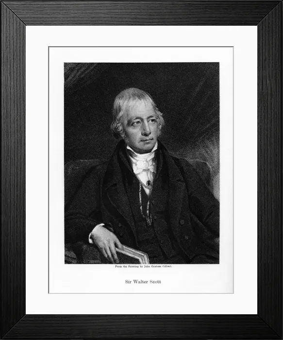 Framed Print : Sir Walter Scott, 1st Baronet, prolific Scottish historical novelist and poet, 19th century Framed Print : Sir Walter Scott, 1st Baronet, prolific Scottish historical novelist and poet, 19th century