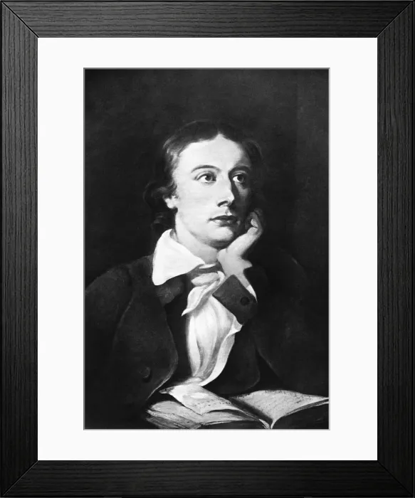 Framed Print : John Keats, English poet, 19th century Framed Print : John Keats, English poet, 19th century