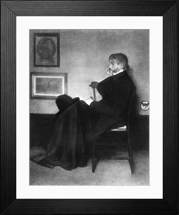Framed Print : Thomas Carlyle, Scottish essayist, satirist, and historian, c1873. Artist: James Abbott McNeill Whistler Framed Print : Thomas Carlyle, Scottish essayist, satirist, and historian, c1873. Artist: James Abbott McNeill Whistler