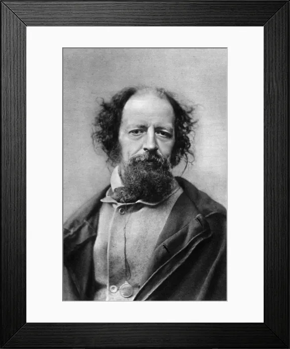 Framed Print : Alfred, Lord Tennyson, Poet Laureate of the United Kingdom, c1867. Artist: London Stereoscopic & Photographic Co Framed Print : Alfred, Lord Tennyson, Poet Laureate of the United Kingdom, c1867. Artist: London Stereoscopic & Photographic Co