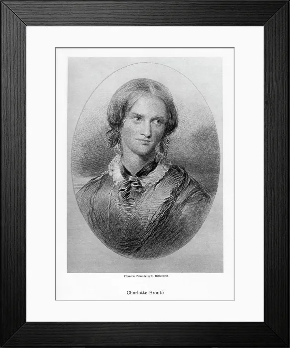 Framed Print : Charlotte Bronte, English novelist, 1850. Artist: George Richmond Framed Print : Charlotte Bronte, English novelist, 1850. Artist: George Richmond