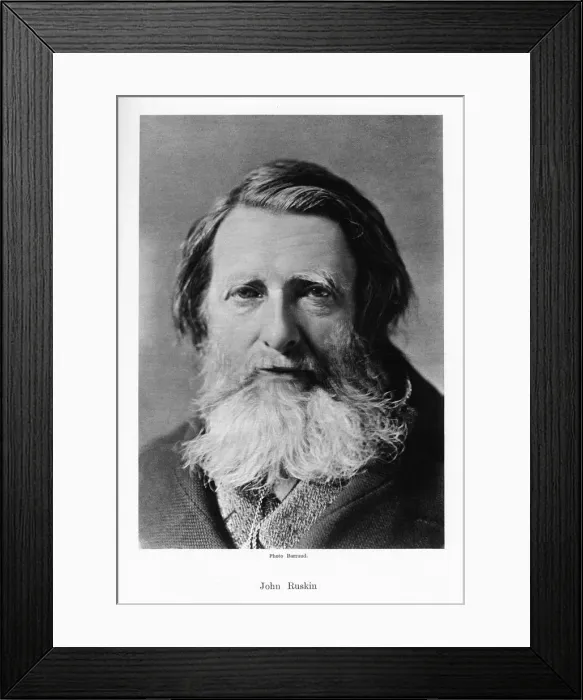 Framed Print : John Ruskin, English critic, poet and artist, c1880s. Artist: Barraud Framed Print : John Ruskin, English critic, poet and artist, c1880s. Artist: Barraud