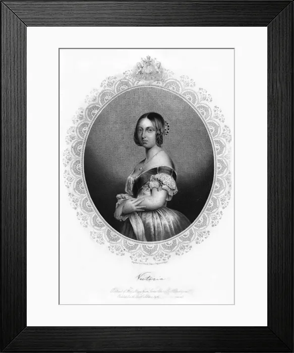 Framed Print : Queen Victoria, c1850s. Artist: DJ Pound Framed Print : Queen Victoria, c1850s. Artist: DJ Pound
