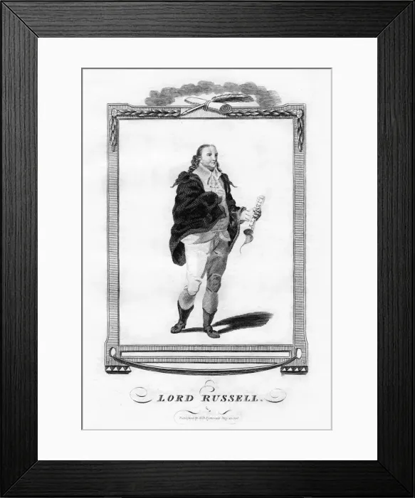 Framed Print : Lord Russell, English politician, 1796 Framed Print : Lord Russell, English politician, 1796