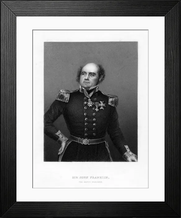 Framed Print : Sir John Franklin, English sea captain and Arctic explorer, 19th century Framed Print : Sir John Franklin, English sea captain and Arctic explorer, 19th century