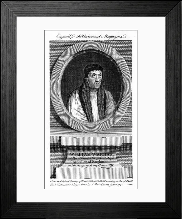 Framed Print : William Warham, Archbishop of Canterbury, 1748 Framed Print : William Warham, Archbishop of Canterbury, 1748
