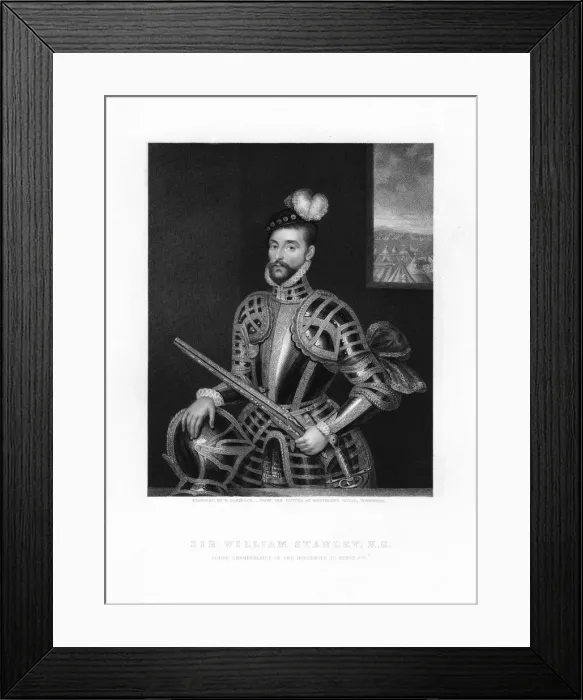 Framed Print : Sir William Stanley, 19th century. Artist: H Robinson Framed Print : Sir William Stanley, 19th century. Artist: H Robinson