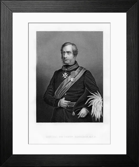 Framed Print : Sir Henry Havelock, British general, 19th century Framed Print : Sir Henry Havelock, British general, 19th century